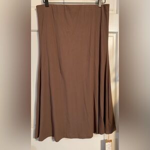042 OGL Classic Tan Maxi Skirt